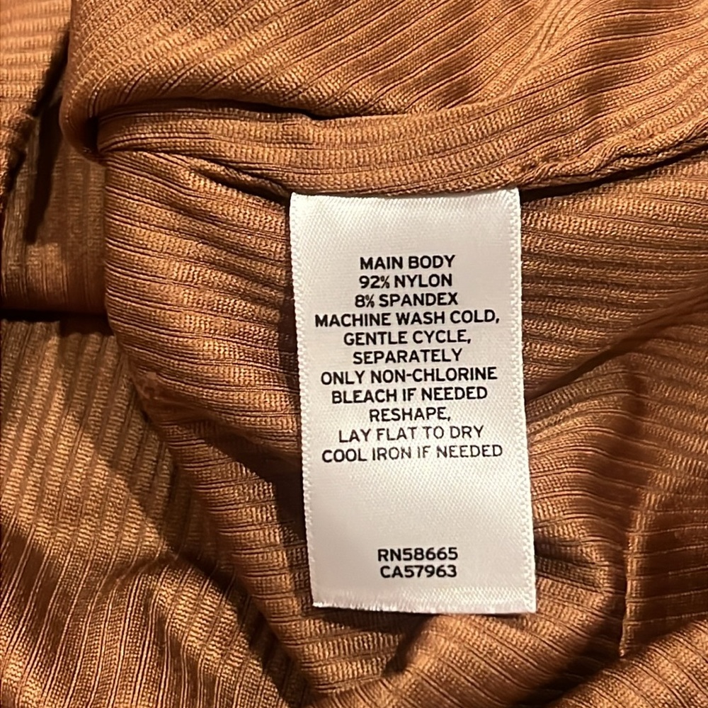 BP. Butter Ribbed Tank Bodysuit Kona Brown XS - Picture 8 of 9